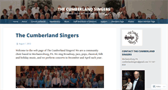 Desktop Screenshot of cumberlandsingers.org