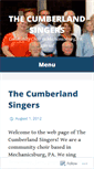 Mobile Screenshot of cumberlandsingers.org