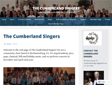 Tablet Screenshot of cumberlandsingers.org